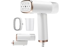 Ceuku Handheld Steamer for Clothes 1000W,120ml Portable Steam Iron with Brush and Measure Cup Foldable Handheld Garment Steamer for Home and Travel