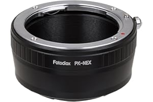 Fotodiox Pentax K to Sony E-Mount Lens Adapter, Premium Grade, Brass Construction, 24 Month Warranty
