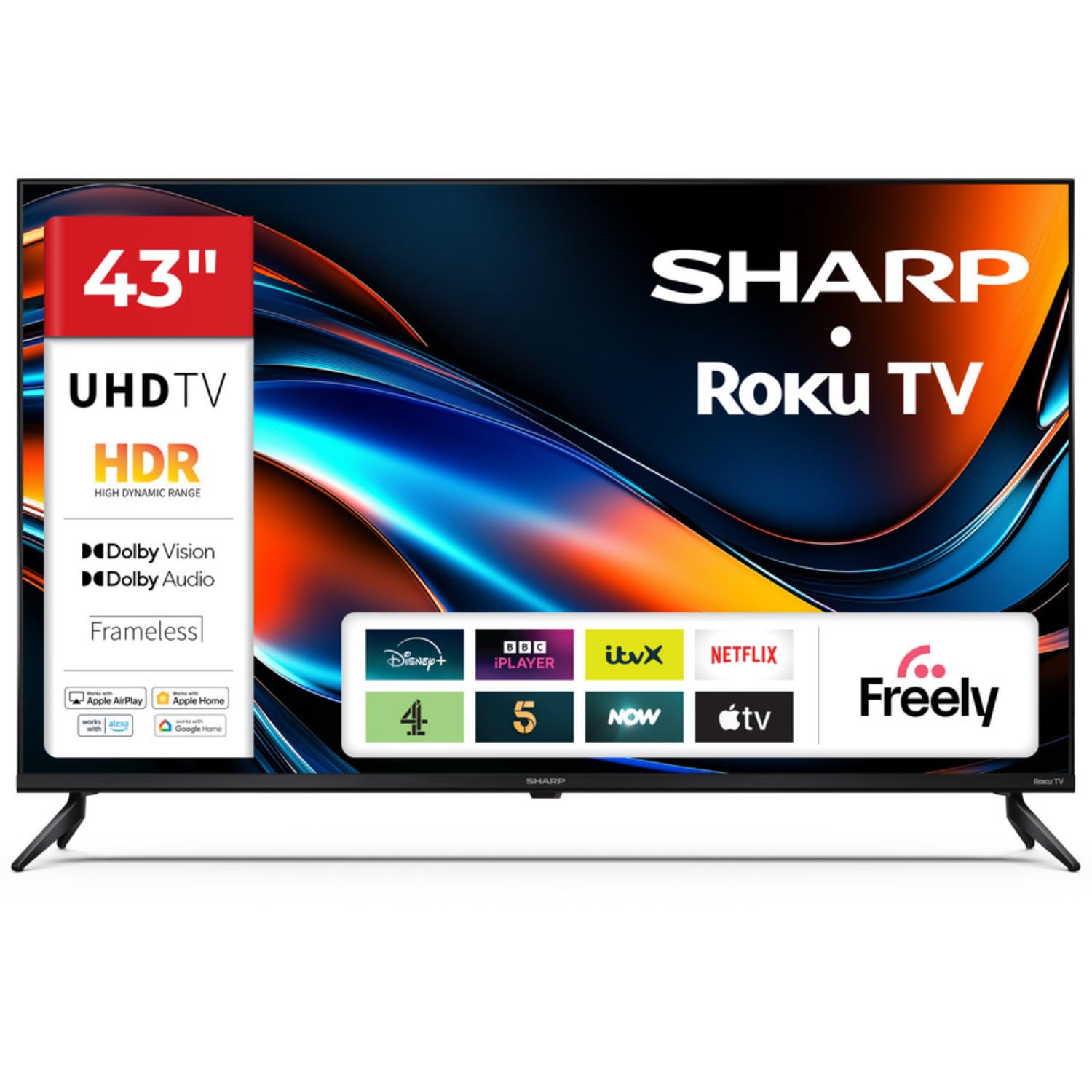 Sharp 43-inch 4K Ultra HD Roku Smart TV...