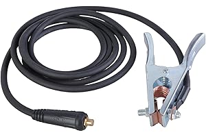 Welding Electrode Holder Cable Welding Ground Clamps with 10ft Cable Welding Electrode Holder for Welder Machine