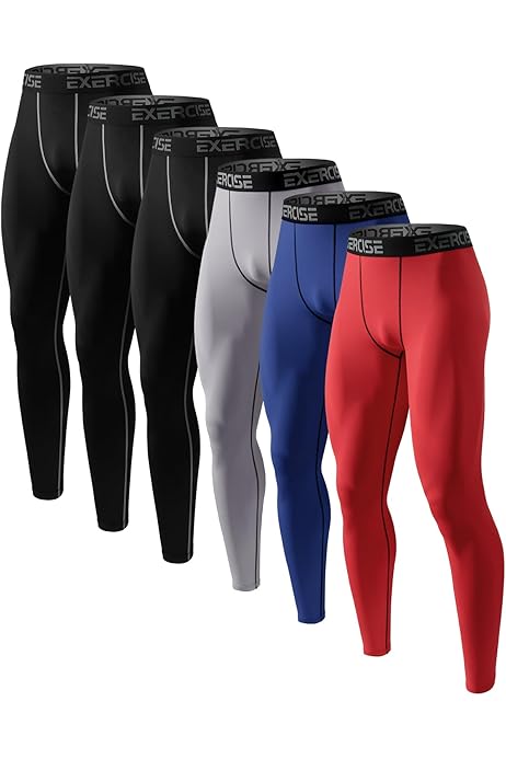 Telaleo Men's Underwear TELALEO Or Pack Compression Shorts For