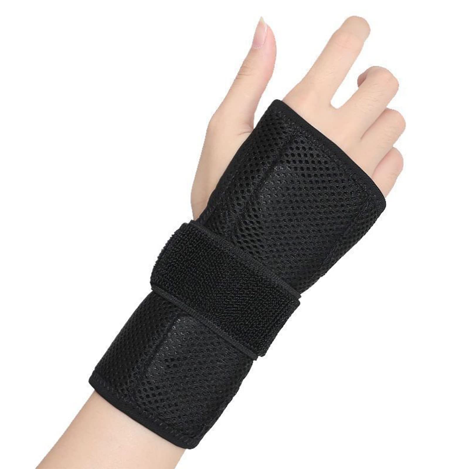 Carpal Tunnel Wrist Support Brace With Metal Splint Stabilizer, Breathable Wrist Splints Help Relieve Joint Pain, Arthritis, Tendonitis, Wrist Fracture/Sprain, Hand Support For Men Women (Right-M)
