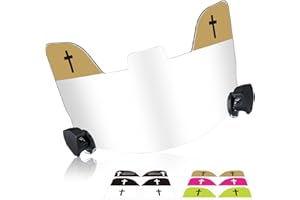 Mootycapa Football Visor with 12 Pcs Stickers Football Helmet Eye Shield Visors Scratch Anti Fog for Youth Adult Helmet