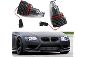 Ricoy For E60 E61 E90 E92 E70 E71 E82 E89 1 3 5 Series X5 X 6 Z4 4-Side LED Light 40W H8 Angel Eyes Halo Ring Bulbs Error Fre