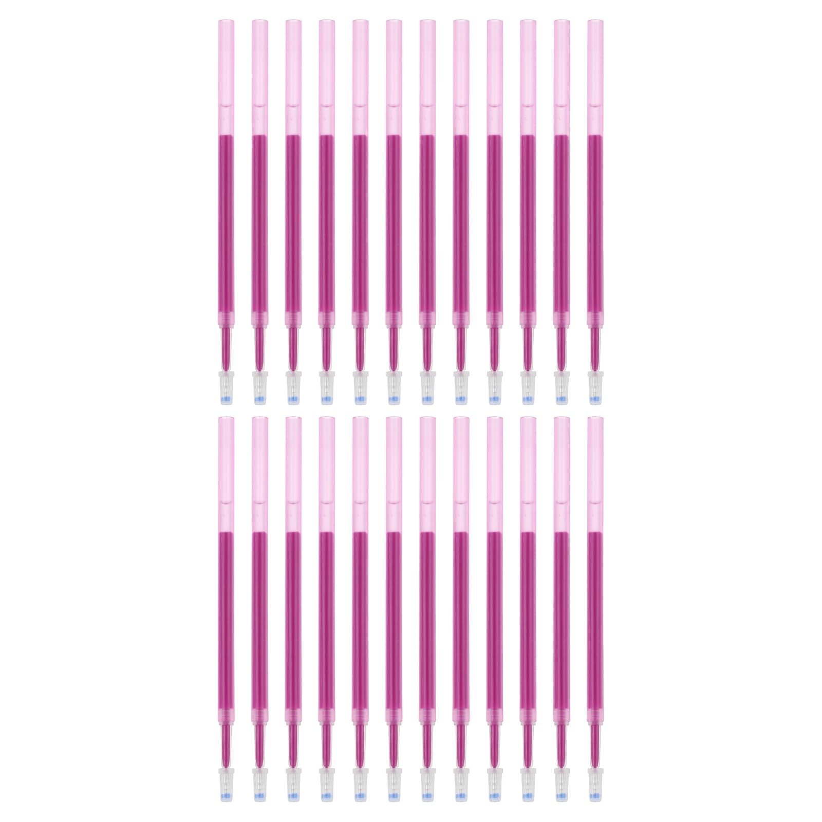 PATIKIL Purple Erasable Gel Pen Refills, 24 Pcs Fine Point 0.5mm Retractable Pens for Planner Writing Painting
