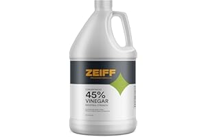 Zeiff 45% Pure Concentrated Vinegar - Technical Grade Acetic Acid Solution for Home and Outdoor Use - Cleaning Vinegar for Home & Laundry - 1 Gallon