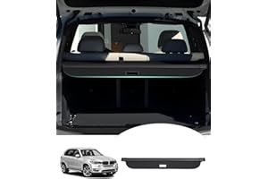 Powerty Cargo Cover for 2007-2017 2018 BMW X5 Accessories Trunk Cover Retractable Trunk Shielding Shade Cargo Luggage Cover Black