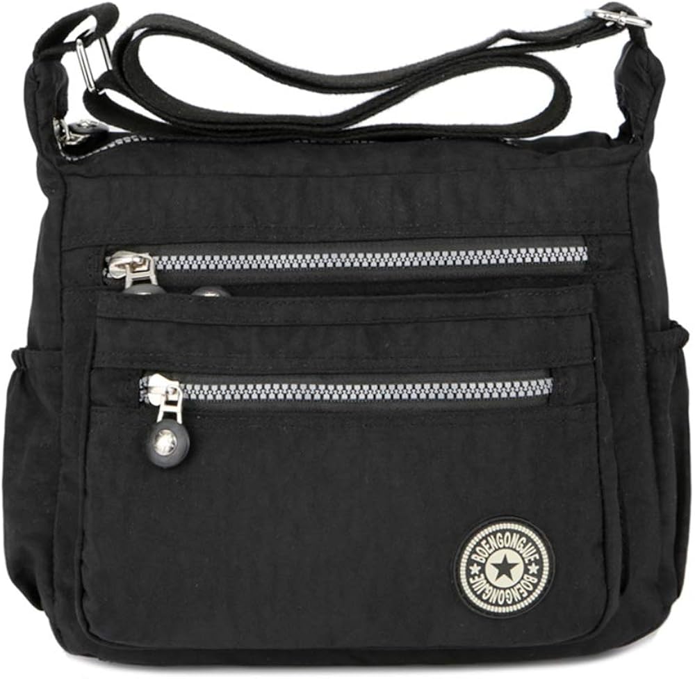 nylon messenger bag women's