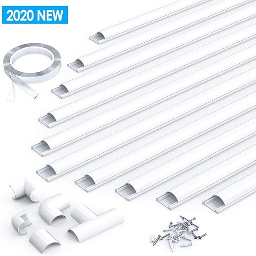 Amazon Co Jp 配線カバー 配線モール 電線ケーブルカバー ケーブルモール ケーブルプロテクター テープ コードプロテクター 40 2 5 1 2ｃｍ 10本パック 06 Diy 工具 ガーデン