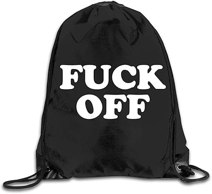 off white string bag