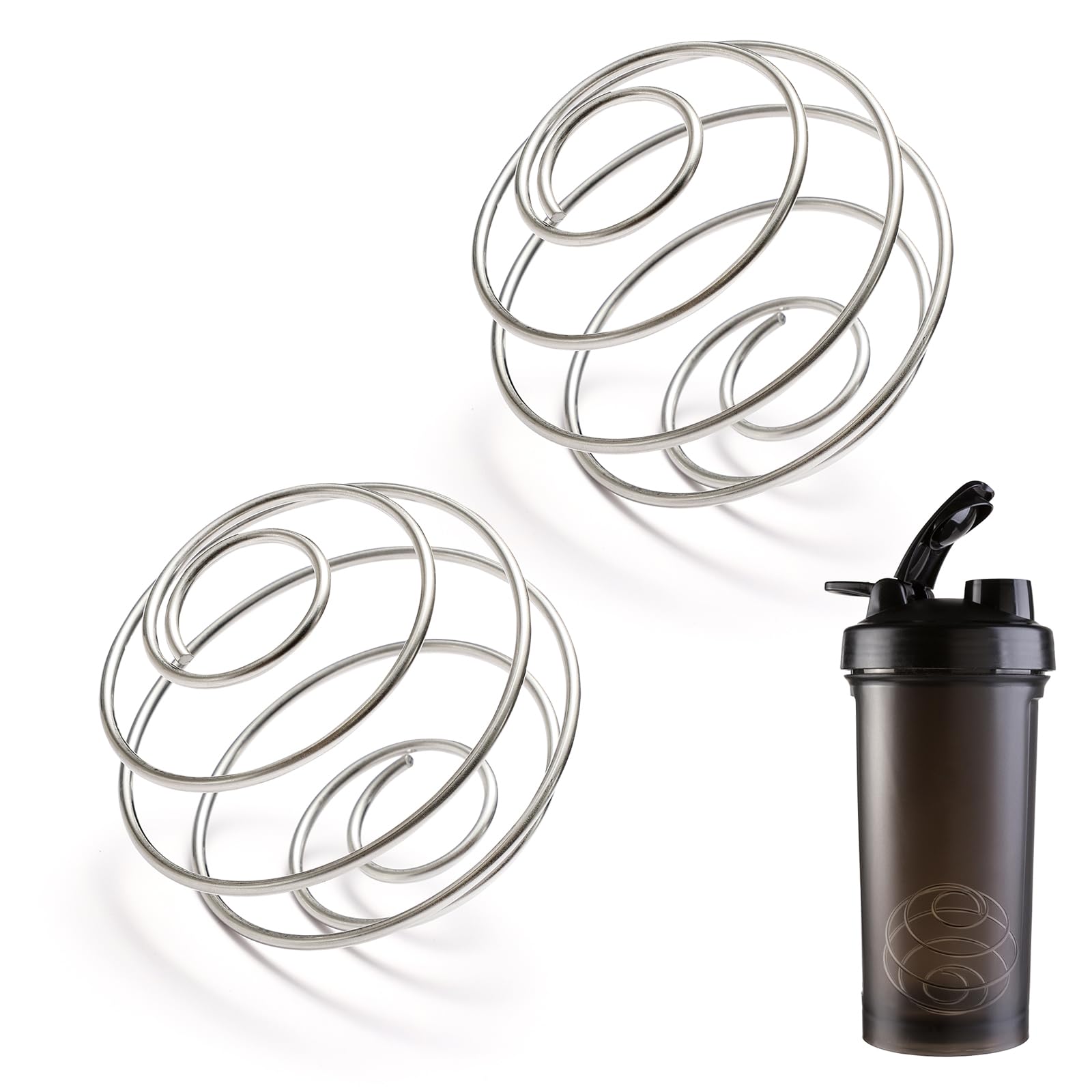 Photo 1 of  Stainless Steel Shaker Balls for Bottles Protein Mixing Whisk (2 inch)