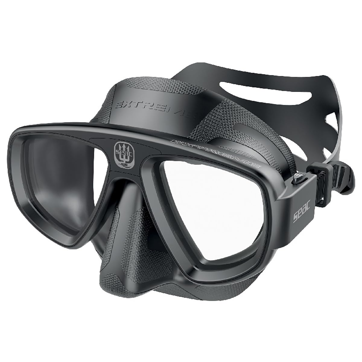 Seac Extreme 50, Diving and Spearfishing Mask ,black,standard