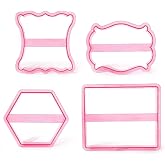 The Cookie Countess Premiere Cookie Cutters - Set of 4 Plaque Shapes