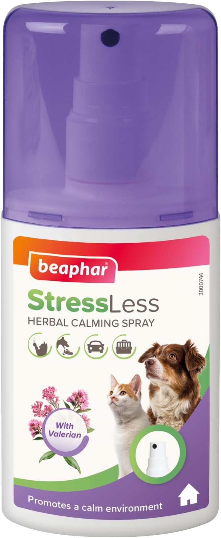 Beaphar StressLess Herbal Calming Spray for Cats & Dogs 125ml