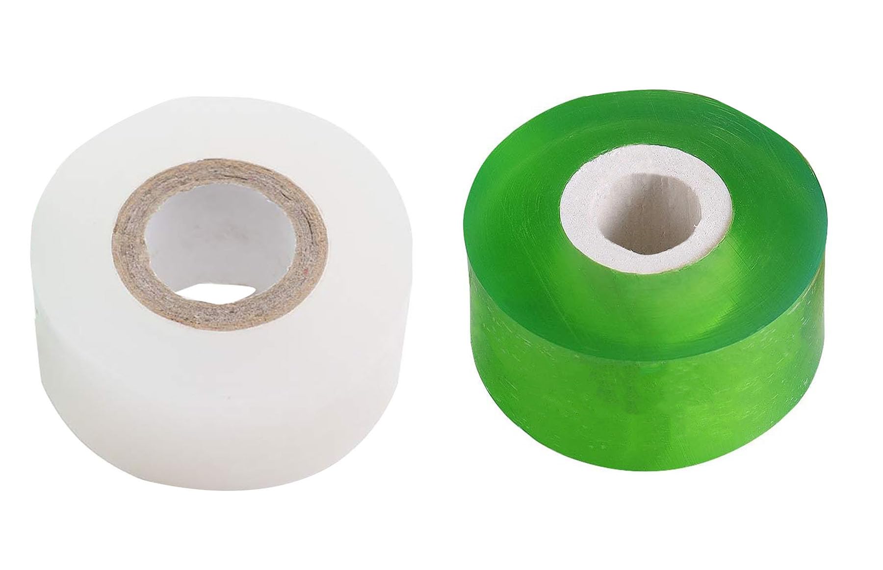 Photo 1 of 1.2inch Grafting Tape for Floral Fruit Trees Stretchable Garden Grafting Tape Plants Repair Tapes Poly Budding Tape Seedling Graft (White+Green)
