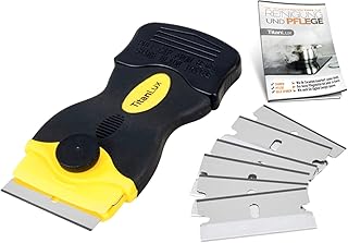 Original TitanLux® Profi Schaber mit Edelstahlklingen Ceranfeldschaber | Kochfeldschaber | Ceranfeldreiniger |