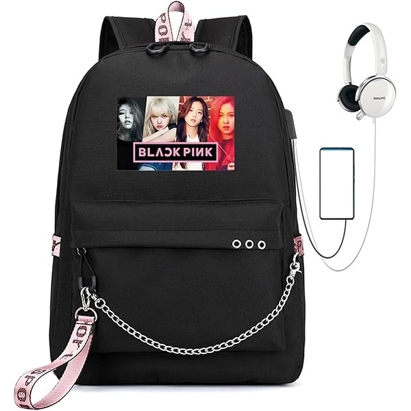 Amazon.com: CUSALBOY Kpop Backpack Lisa Rose JISOO Jennie