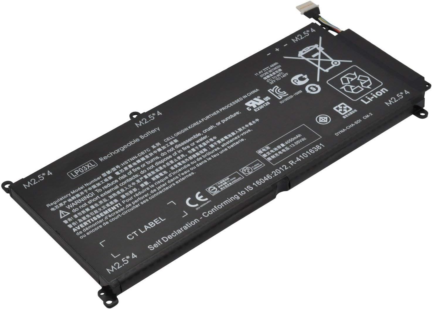 LP03XL HSTNN-DB6X 805094-005 804072-241 HSTNN-DB7C TPN-C121 TPN-C122 TPN-C124 LP03048XL 805094-005 Laptop Battery Replcement for HP Envy M6-P M6-P113DX M6-P013DX 15T-AE 15T-AE000 Series(11.4V 48Wh) - Image 4