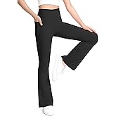 KEREDA Girls Flare Leggings High Waist Bell Bottoms for Kids Yoga Dance Pants with Pockets Ages 7-14 Years