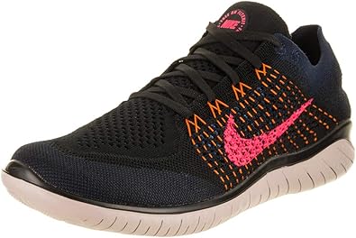 nike free rn flyknit 2018 black flash crimson orange peel