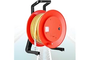 Groundwater Level Meter, Well Water Level Meter with Fixed Probe, Steel Tape Measuring System and Audible Indicator for Hydro