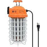 NS 150W High Bay Temporary LED Work Light 23550Lm 5000K Daylight White with Indoor and Outdoor Hook Portable Hanging Lighting for Construction Job Site¡­