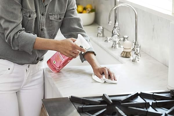 METHOD ALL-PURPOSE CLEANER, PINK GRAPEFRUIT, PERFECT FOR MOST COUNTERS, TILES, STONE, AND MORE, 28 OZ SPRAY BOTTLE