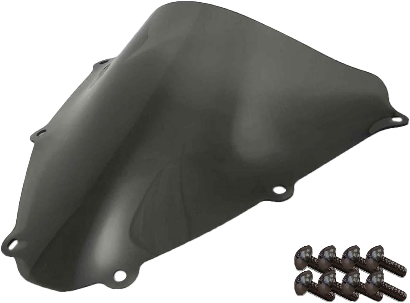 Sportbike Windscreens ADSW-203S Smoke Windscreen (Suzuki Gsxr 600/750 (06-07) With Silver screw kit), 2 Pack