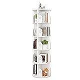Hestiasko Rotating Bookshelf, 5 Tier 360° Swivel