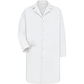 Red Kap Men's Interior Pocket Lab Coat