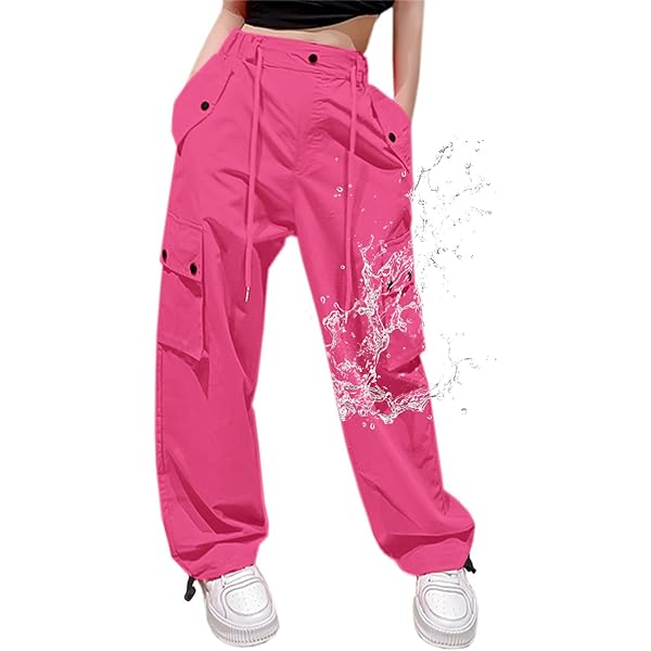 Amazon.com: Happy Cherry Parachute Pants for Girls Y2K Cargo