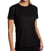 Brooks Women's Podium UPF 30 Wicking Short Sleeve T-Shirt, 221097, Black, L