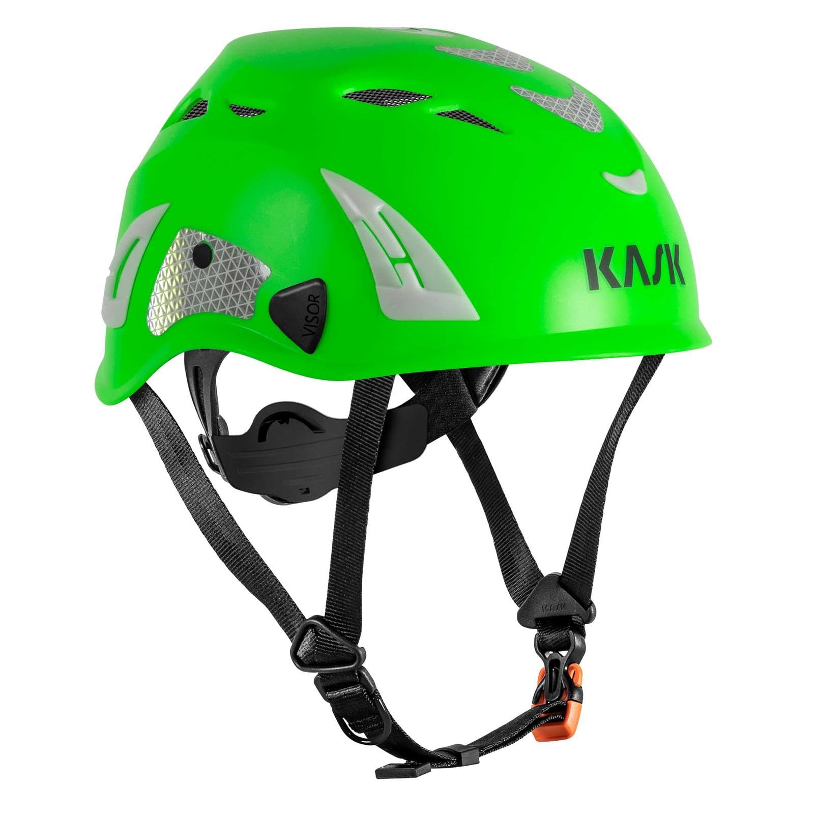 Kask Superplasma HI VIZ Safety Helmet, EN 397, Colour: Light Green, Half Helmet, Universally adjustable from 52 to 63 cm