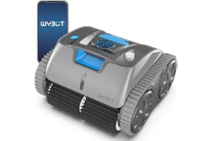 WYBOT Wall Climbing Robotic Pool Cleaner with APP, Excellent Suction Power, Smart Navigation Technology, 15000mAH Large Battery, LED Indicator, Automatic Pool Vacuum for Inground Pools- Osprey 700 Max