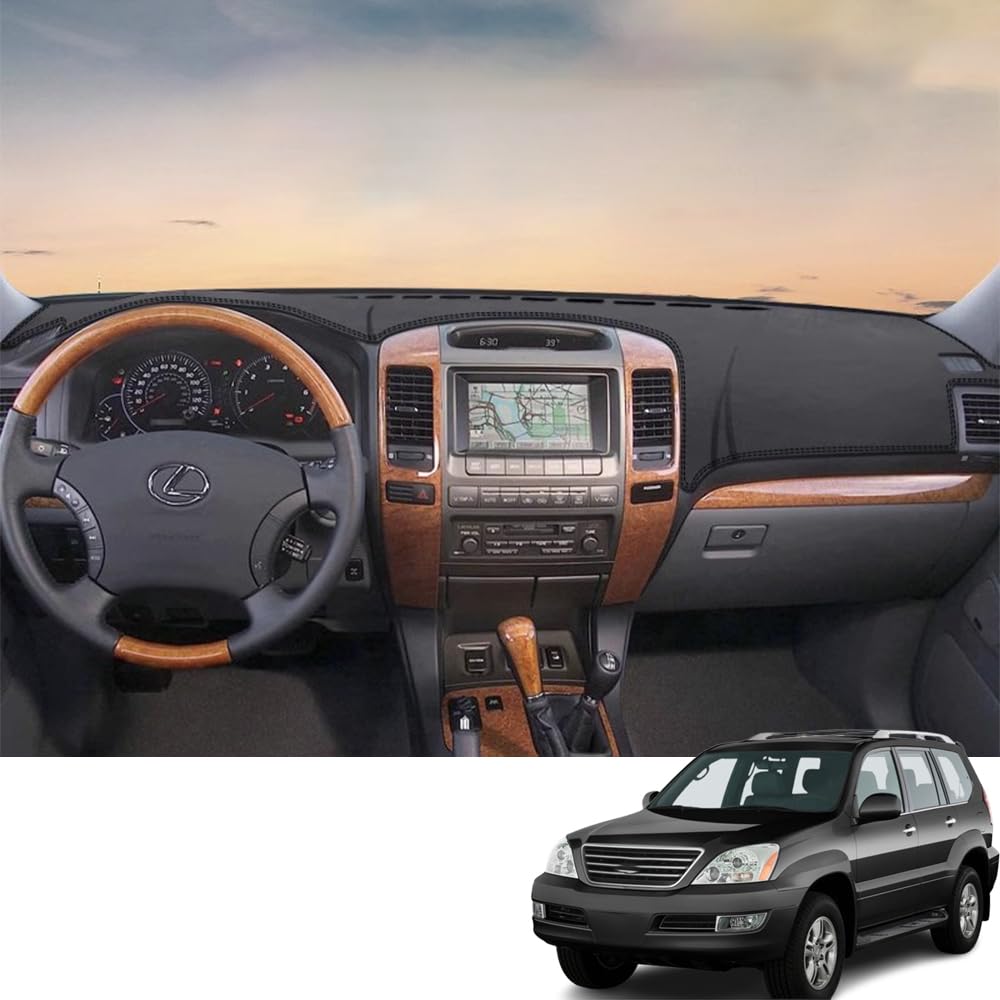 Photo 1 of Bmolpt Custom Interior Accessories for Lexus GX470 2003 2004 2005 2006 2007 2008 2009 Leather Center Console Cover Dashboard Cover Dash Cover Mat Pad (Balck)
