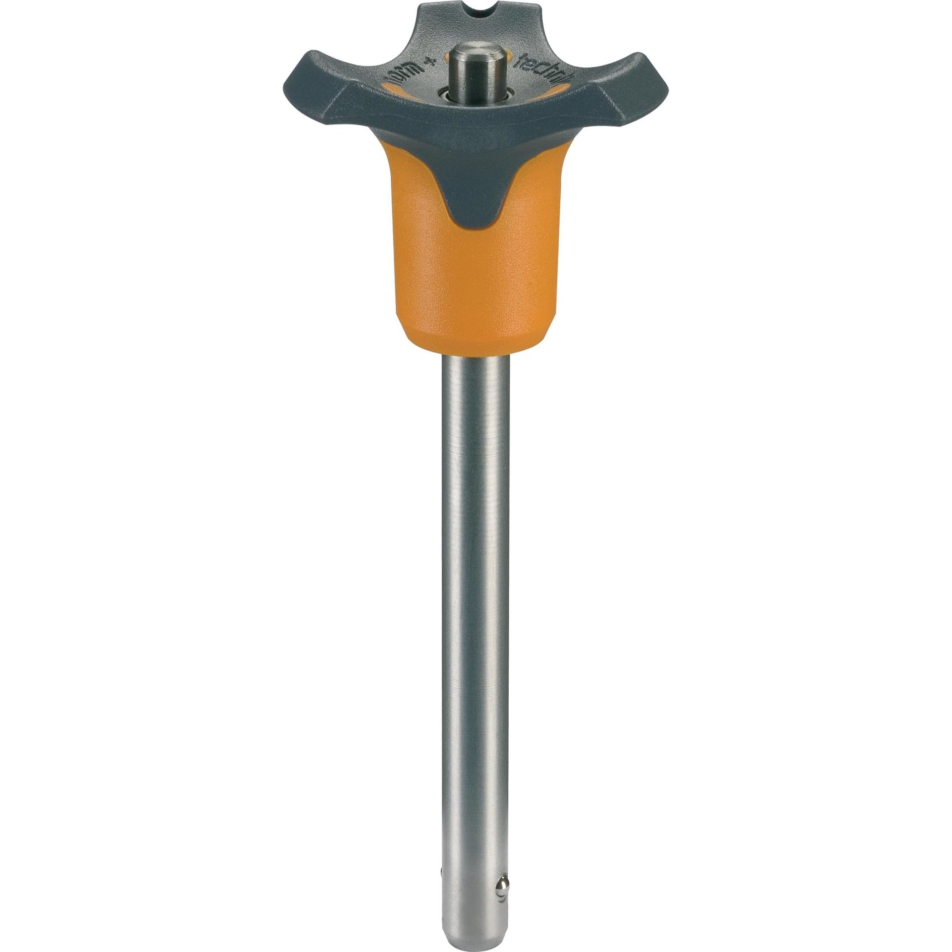 HALDER 22370.0212 Kugelsperrbolzen, selbstsichernd, mit Kombigriff Ball Locking Bolts, Orange, d1=12 mm / l1=60 mm