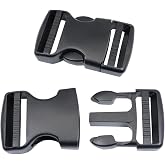 Baitoo Side Release Buckles Heavy Duty Plastic Buckle Snap Clips Clasps Backpack Buckle Replacement for Strap
