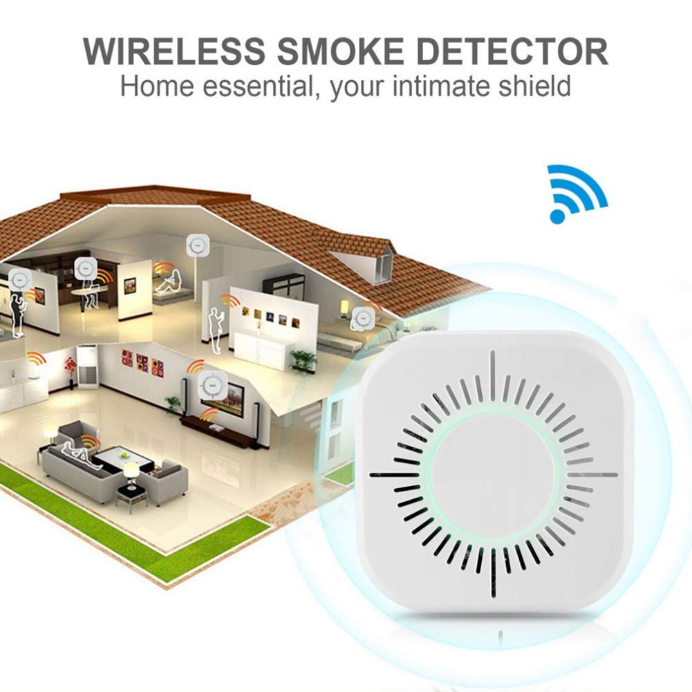 Detector De Monóxido De Carbono, 433Mhz De Humo Inalámbrico Alarma ...