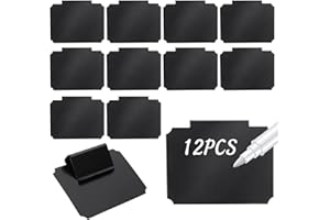Basket Labels Clip On for Storage Bins 12pcs Baskets Bin Label Clips Holder Removable Kitchen Chalkboard Pantry Holders for C