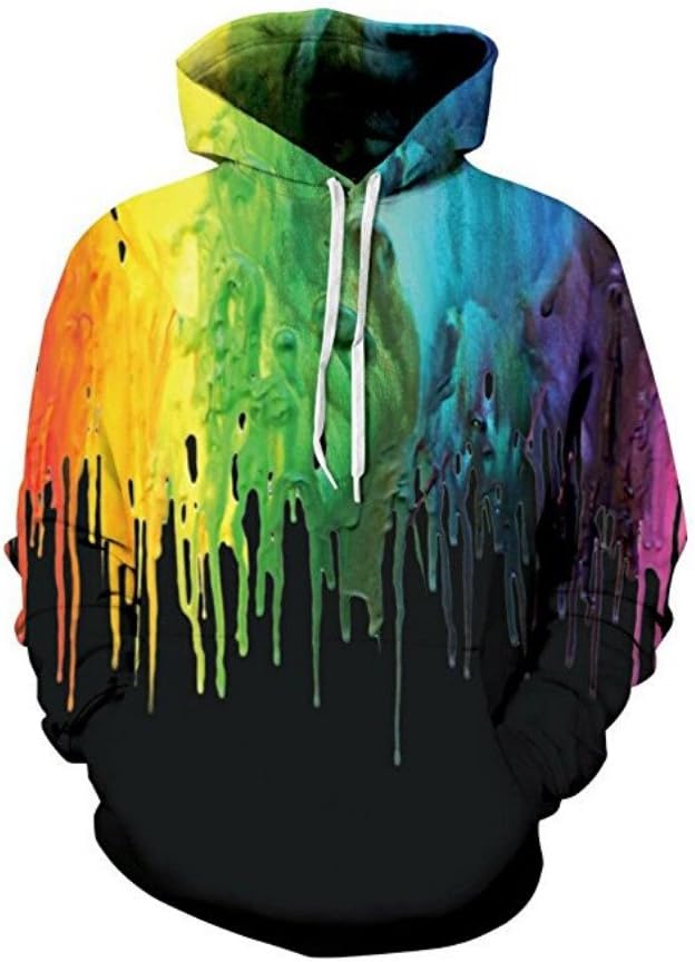 OYABEAUTY Unisex Realistic 3D Print Galaxy Pullover Hoodie Hooded Sweatshirt