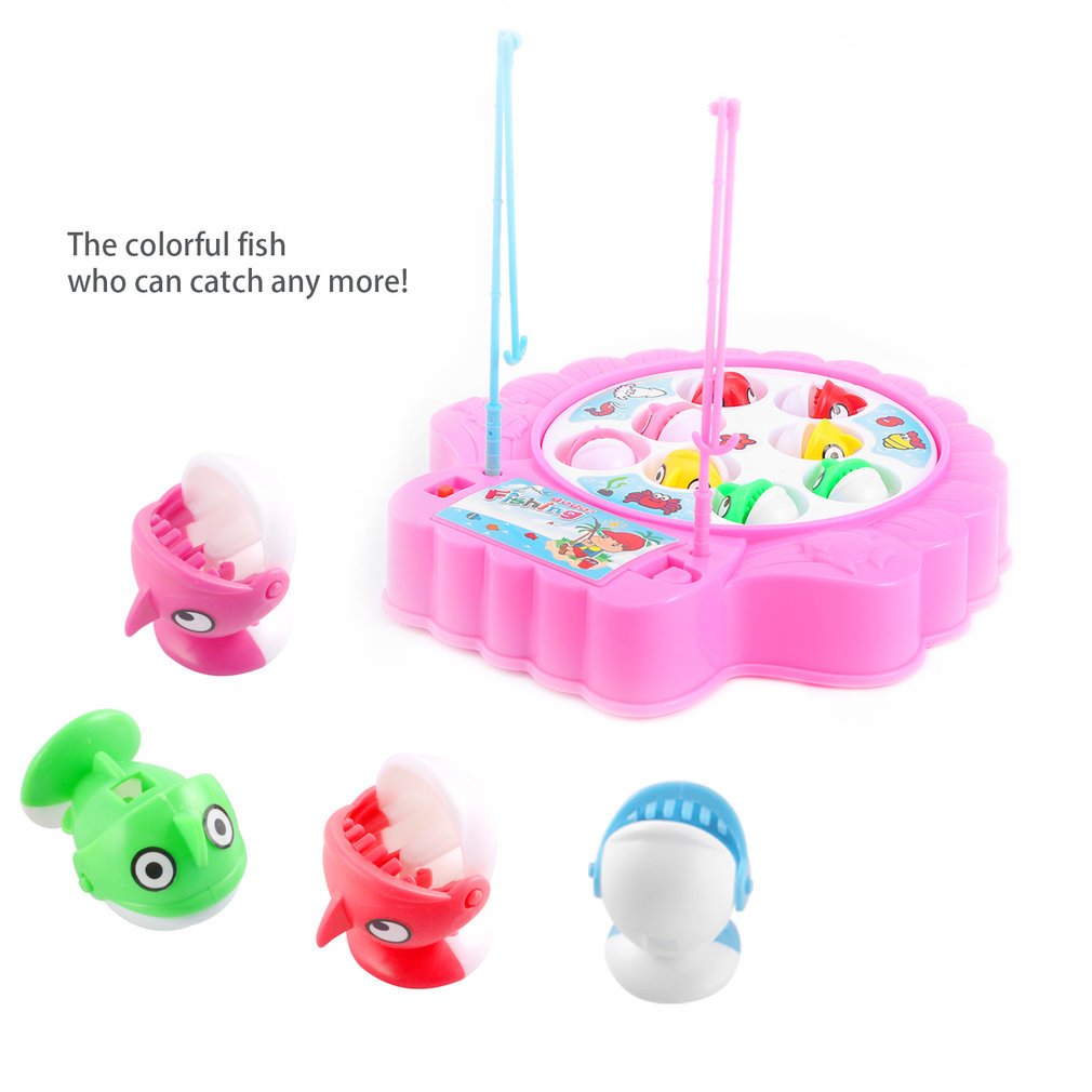 OCDAY Bunte Fische Spielzeug für Kinder, Pink