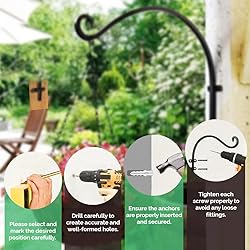 Etoolia Set of 2 Heavy-Duty Plant Hangers -12-Inch
