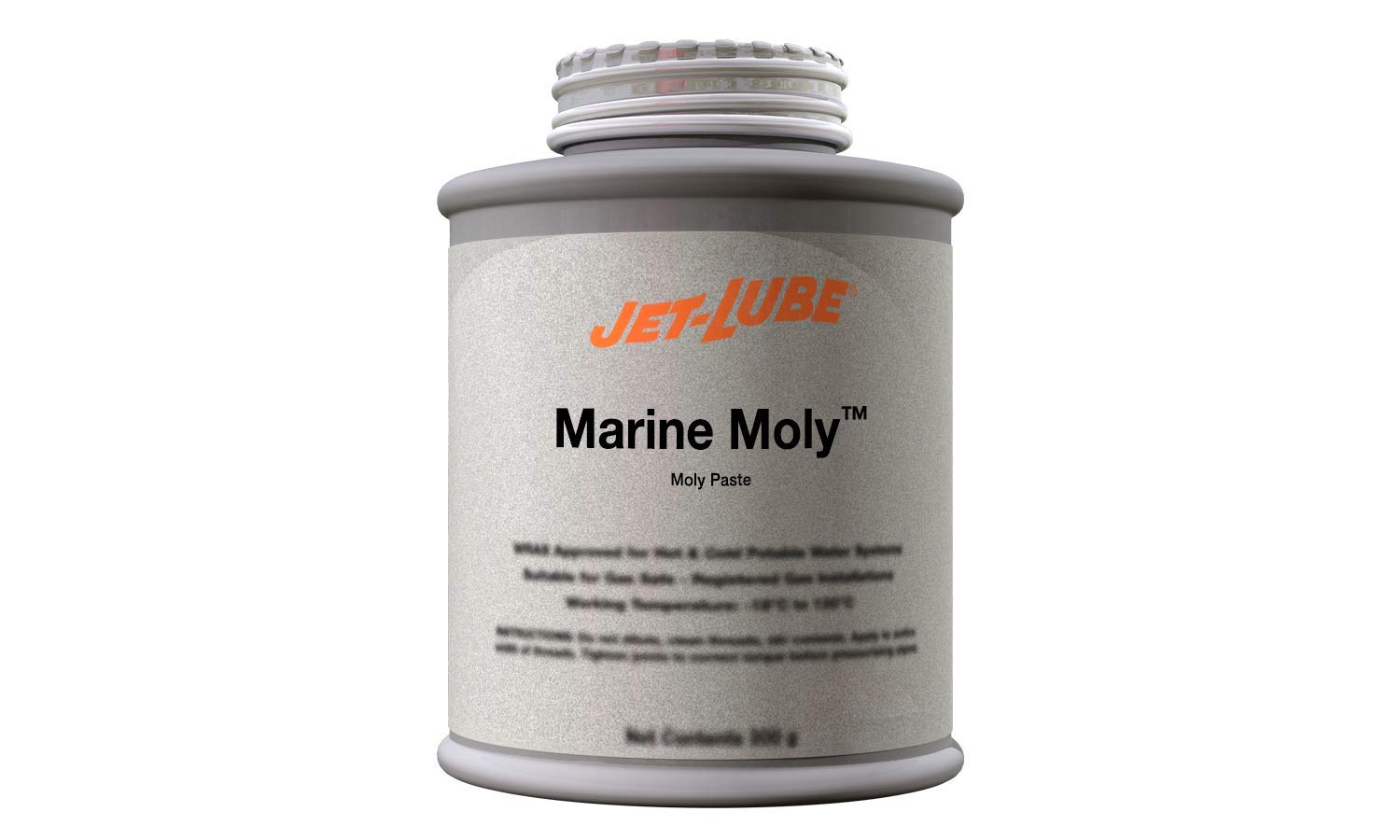 JetLube MarineMoly Molybdenum Disulfide Paste, 1 lbs Plug Top, Black
