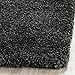 SAFAVIEH Milan Shag Collection Runner Rug - 2' x 6', Dark Grey, Solid Design, Non-Shedding & Easy Care, 2-inch Thick Ideal for High Traffic Areas in Living Room, Bedroom (SG180-8484)