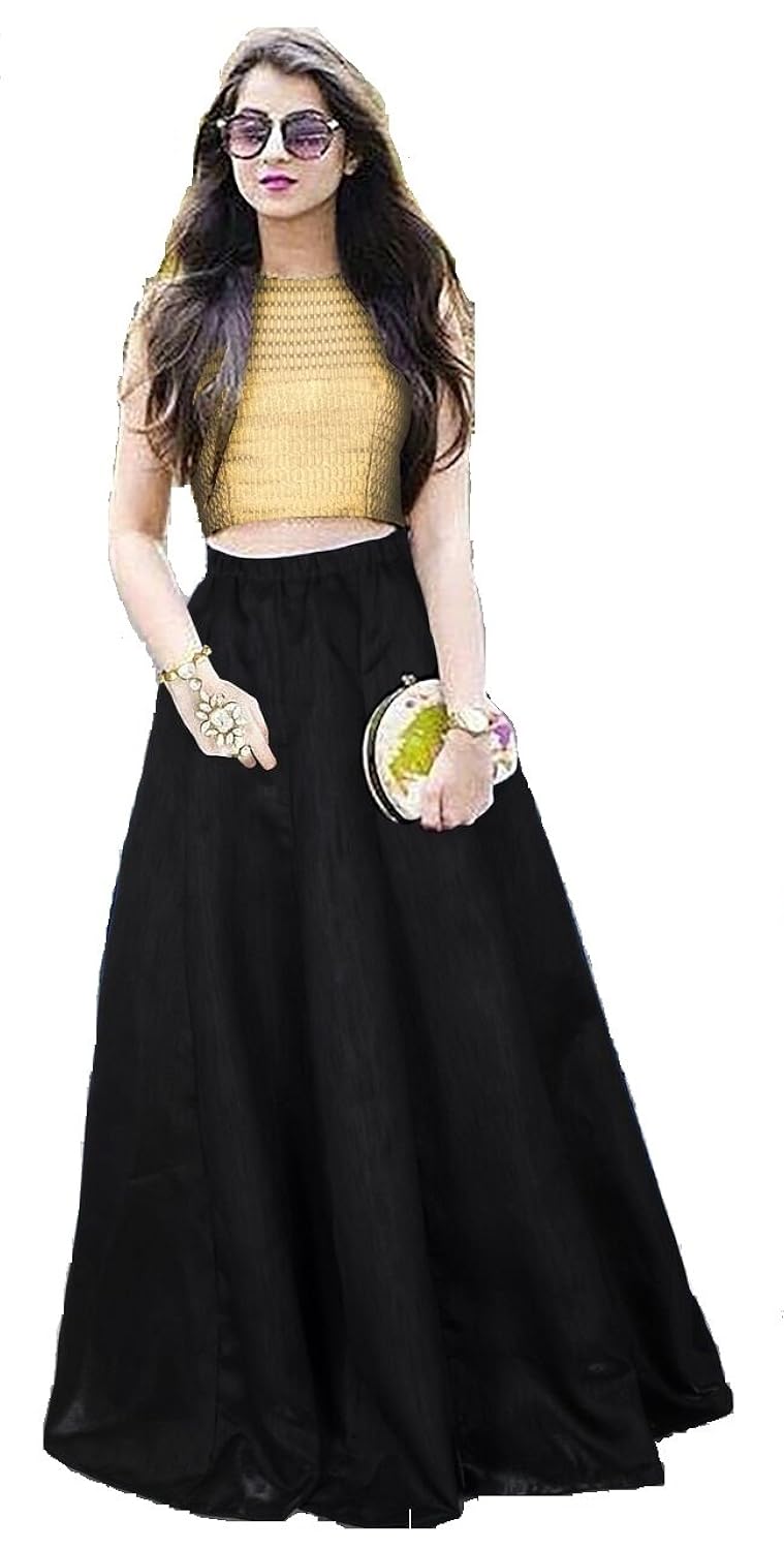 m&m world. satin lehenga choli