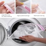ILLUVA Mesh Laundry Bags with Zips 2 Pcs 30x40cm Durable Net Washing Bags view 4