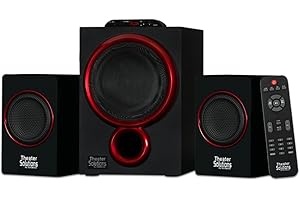 Theater Solutions by Goldwood Bluetooth 2.1 Speaker System 2.1-Channel Home Theater Speaker System, Black (TS212)