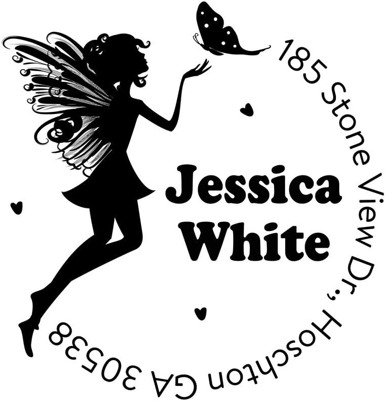 Amazon Com Custom Beauty Butterfly Address Stamp Self Inking