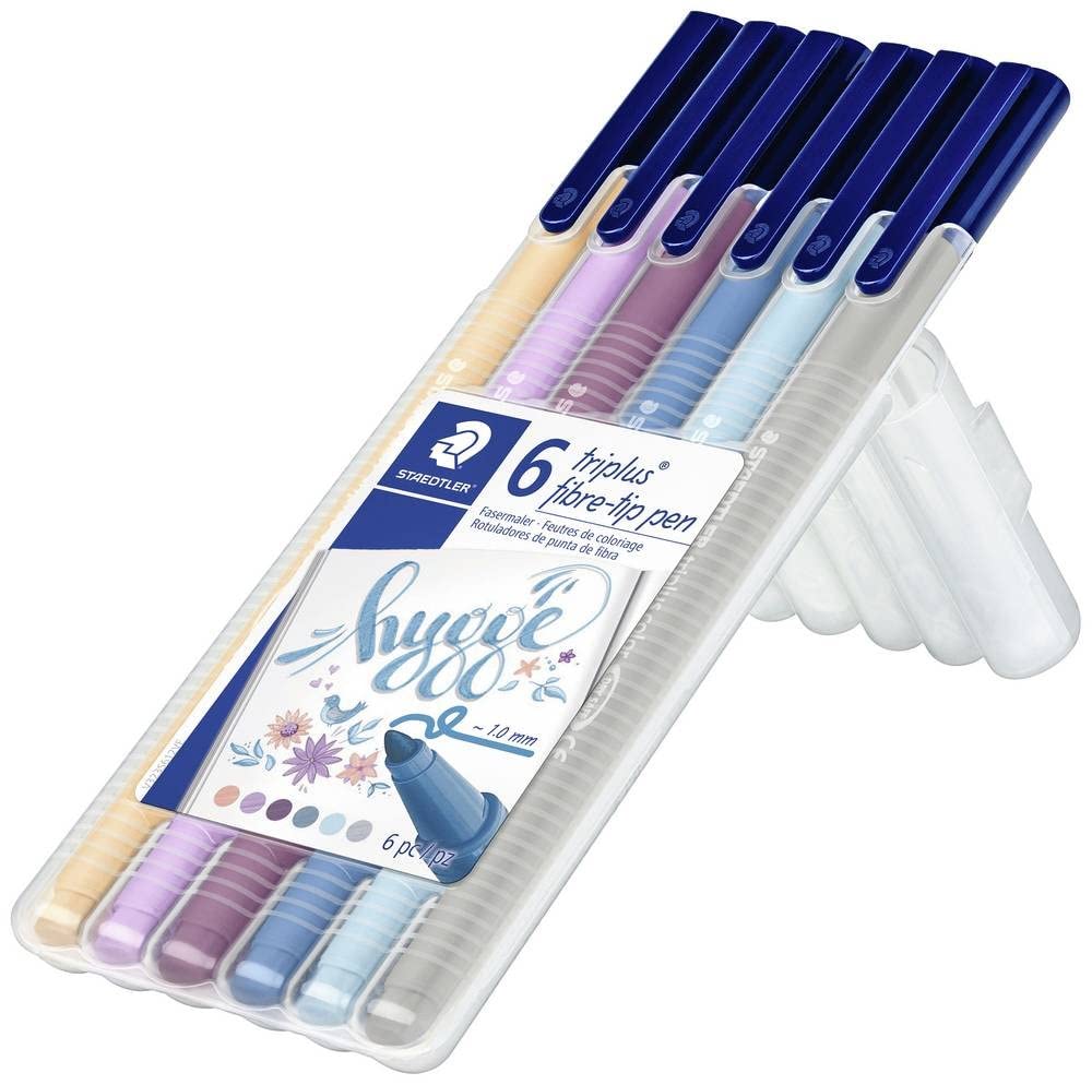 Staedtler Triplus 323Sb6Cs12 Office Felt Pens Box of 6 Hygge Colours