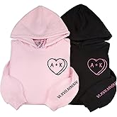 NAZENTI Embroidered Couple Matching Hoodies, Custom Sweatshirt With Initials Roman Numeral, Gifts for Him Her Valentines Day